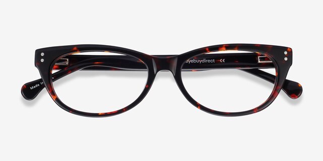 Monica Brown & Tortoise AcetateEyeglass Frames from EyeBuyDirect, Closed View