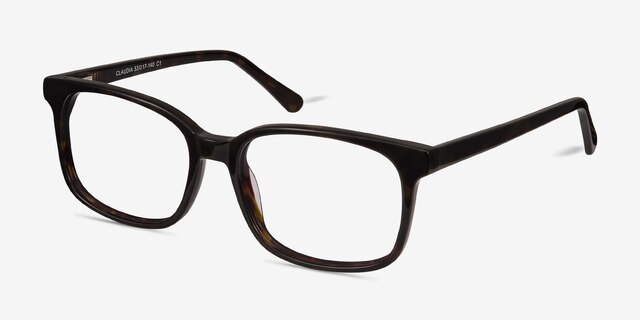 Claudia Tortoise AcetateEyeglass Frames from EyeBuyDirect, Angle View