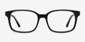 Claudia Noir AcétateMontures de lunettes de vue d'EyeBuyDirect, Vue de Face