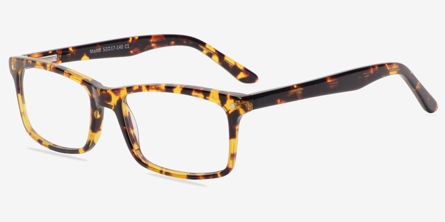 Mandi Écailles AcétateMontures de lunettes de vue d'EyeBuyDirect, Vue d'Angle