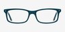 Mandi Teal AcetateEyeglass Frames from EyeBuyDirect, Front View