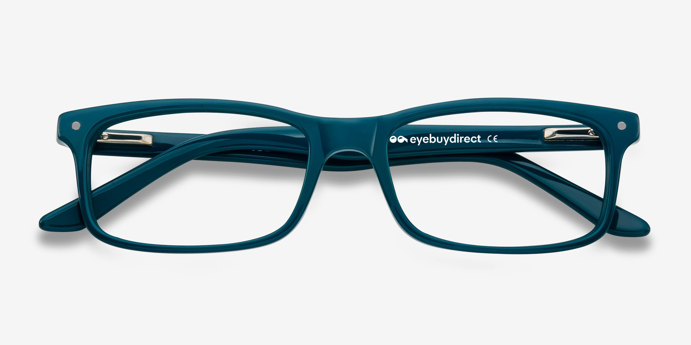 Mandi Rectangle Teal Full Rim Eyeglasses Eyebuydirect