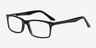 Mandi Noir AcétateMontures de lunettes de vue d'EyeBuyDirect, Vue d'Angle