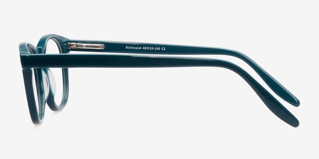 Richmond Vert AcétateMontures de lunettes de vue d'EyeBuyDirect, Vue de Côté