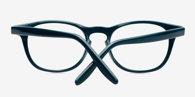 Richmond Vert AcétateMontures de lunettes de vue d'EyeBuyDirect, Vue Rapprochée