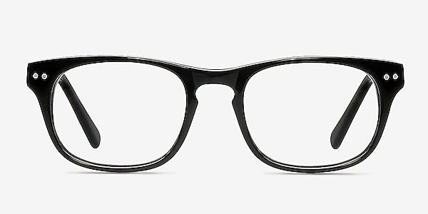 Carla Black Acetate Eyeglass Frames