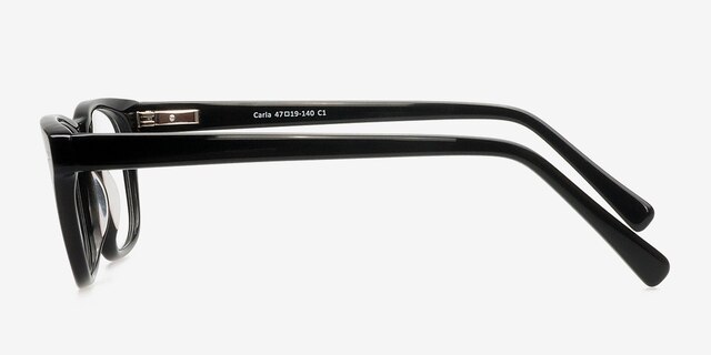 Carla Black AcetateEyeglass Frames from EyeBuyDirect, Side View