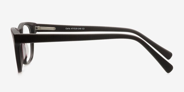 Carla Coffee AcetateEyeglass Frames from EyeBuyDirect, Side View