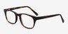 Carla Brown & Tortoise AcétateMontures de lunettes de vue d'EyeBuyDirect, Vue d'Angle