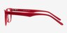 Manni Rouge AcétateMontures de lunettes de vue d'EyeBuyDirect, Vue de Côté