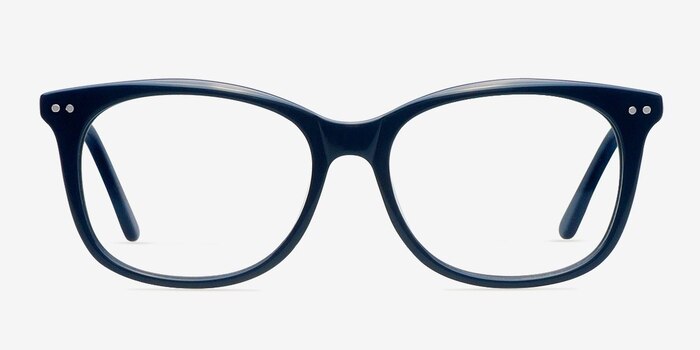Brittany Navy Acetate Eyeglass Frames from EyeBuyDirect