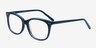 Brittany Navy AcetateEyeglass Frames from EyeBuyDirect, Angle View