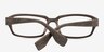 Sequoia Coffee Wood-textureEyeglass Frames from EyeBuyDirect, Closed View