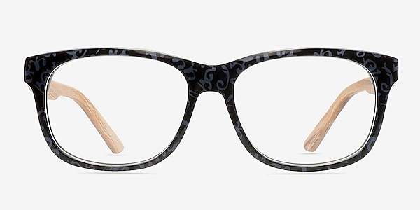 White Pine Black/Gray Acetate Eyeglass Frames