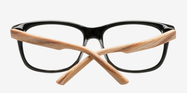 White Pine Black & Gray AcetateEyeglass Frames from EyeBuyDirect, Closed View