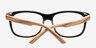 White Pine Black & Gray AcetateEyeglass Frames from EyeBuyDirect, Closed View
