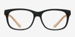 White Pine Black AcetateEyeglass Frames from EyeBuyDirect, Front View