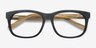 White Pine Black AcetateEyeglass Frames from EyeBuyDirect, Closed View