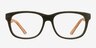 White Pine Olive AcetateEyeglass Frames from EyeBuyDirect, Front View