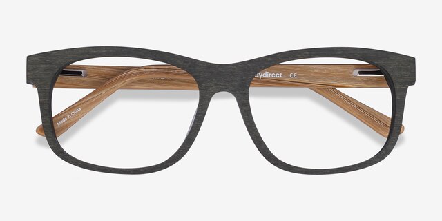 White Pine Olive AcetateEyeglass Frames from EyeBuyDirect, Closed View