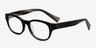 Mulberry Black Wood-textureEyeglass Frames from EyeBuyDirect, Angle View
