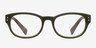 Mulberry Olive Wood-textureEyeglass Frames from EyeBuyDirect, Front View