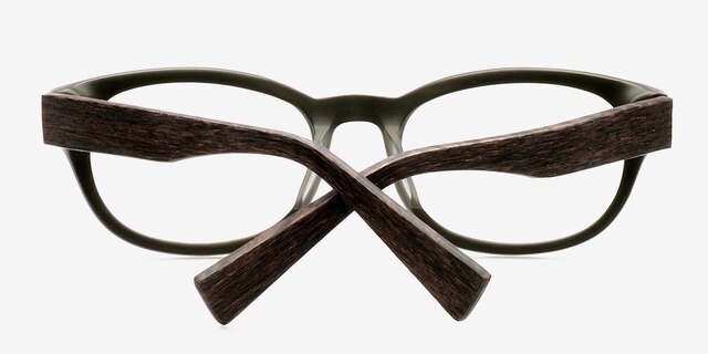 Mulberry Olive Wood-textureEyeglass Frames from EyeBuyDirect, Closed View