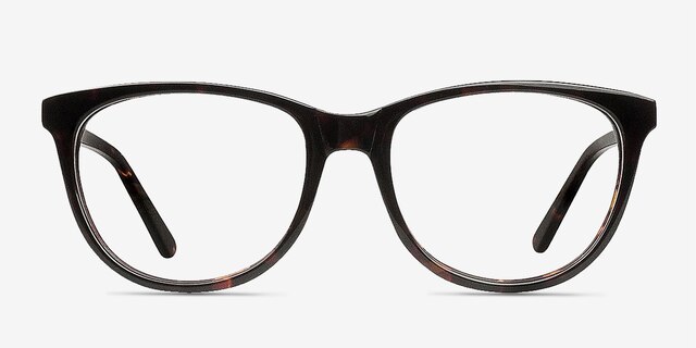 Anahi Brown & Tortoise AcétateMontures de lunettes de vue d'EyeBuyDirect, Vue de Face