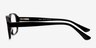 Nicky Black AcetateEyeglass Frames from EyeBuyDirect, Side View