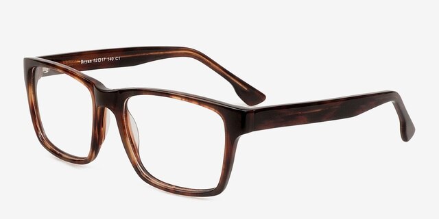 Bryan Brown AcetateEyeglass Frames from EyeBuyDirect, Angle View