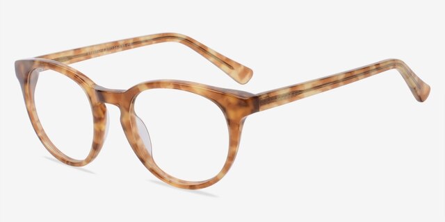 Stanford Brown & Tortoise AcetateEyeglass Frames from EyeBuyDirect, Angle View