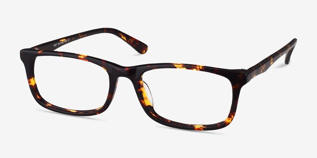 Pat Brown & Tortoise AcetateEyeglass Frames from EyeBuyDirect, Angle View