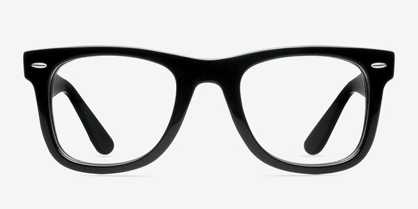 Ollie Noir Acétate Montures de lunettes de vue