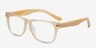 Indian Creek Brown & Clear AcetateEyeglass Frames from EyeBuyDirect, Angle View