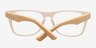 Indian Creek Brown & Clear AcetateEyeglass Frames from EyeBuyDirect, Closed View