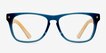 Indian Creek Blue AcetateEyeglass Frames from EyeBuyDirect, Front View