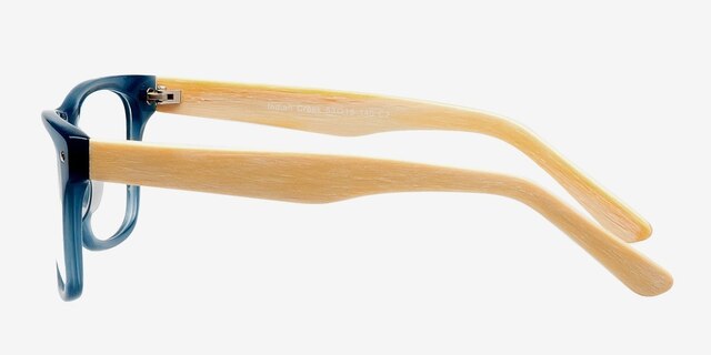Indian Creek Blue AcetateEyeglass Frames from EyeBuyDirect, Side View