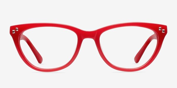 Anaya Rouge Acétate Montures de lunettes de vue