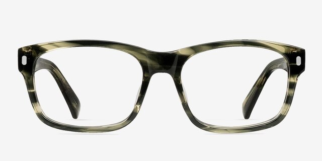 Black Hills Green AcetateEyeglass Frames from EyeBuyDirect, Front View