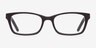 Mesquite Coffee AcétateMontures de lunettes de vue d'EyeBuyDirect, Vue de Face