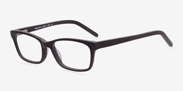 Mesquite Coffee AcétateMontures de lunettes de vue d'EyeBuyDirect, Vue d'Angle