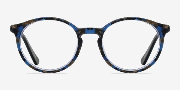 Columbia Matte Blue/Camouflage Acetate Eyeglass Frames