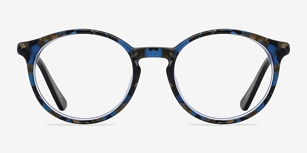 Columbia Matte Blue/Camouflage Acetate Eyeglass Frames