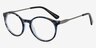 Columbia Matte Blue & Camouflage AcetateEyeglass Frames from EyeBuyDirect, Angle View