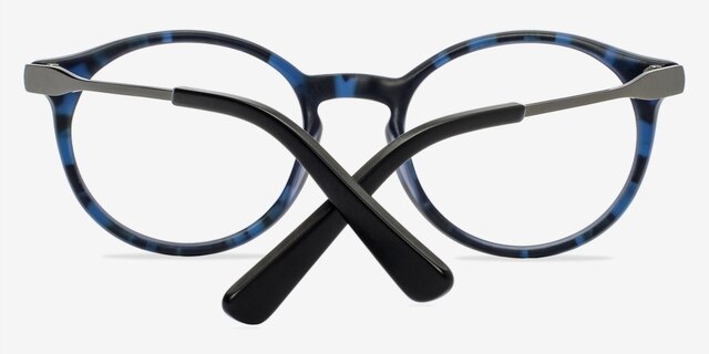 Columbia Matte Blue & Camouflage AcetateEyeglass Frames from EyeBuyDirect, Closed View
