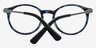 Columbia Matte Blue & Camouflage AcetateEyeglass Frames from EyeBuyDirect, Closed View