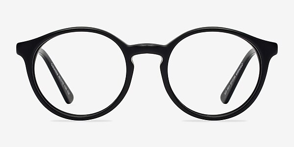 Columbia Matte Black Acetate Eyeglass Frames
