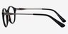 Columbia Matte Black AcétateMontures de lunettes de vue d'EyeBuyDirect, Vue de Côté