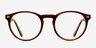 Yale Brown AcetateEyeglass Frames from EyeBuyDirect, Front View