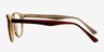 Yale Brown AcetateEyeglass Frames from EyeBuyDirect, Side View